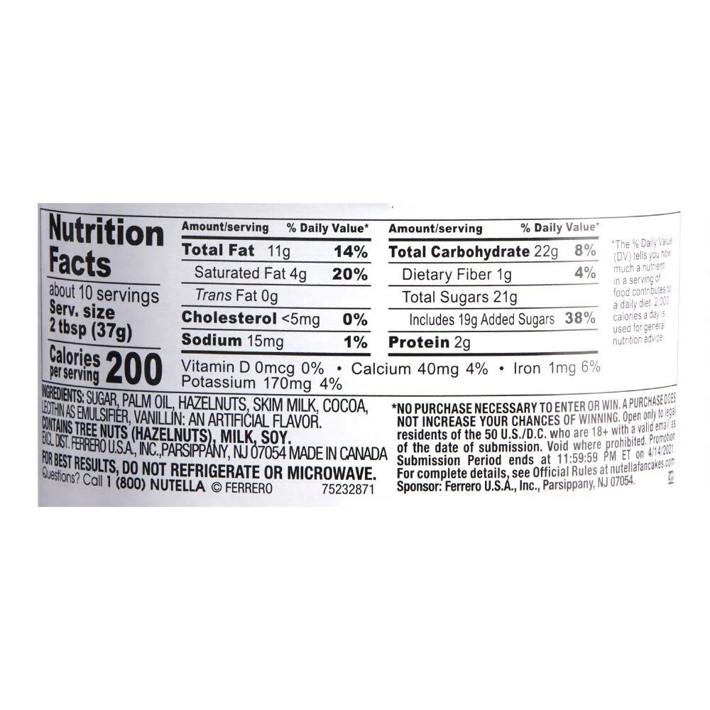 World Market Nutella Hazelnut Spread 4 World Market Nutella Hazelnut Spread - Image 2