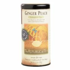 World Market The Republic Of Tea Ginger Peach Black Tea 50 Count