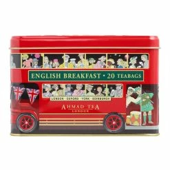 World Market Ahmad London Bus English Breakfast Tea Tin 20 Count