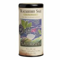 World Market The Republic Of Tea Blackberry Sage Black Tea 50 Count