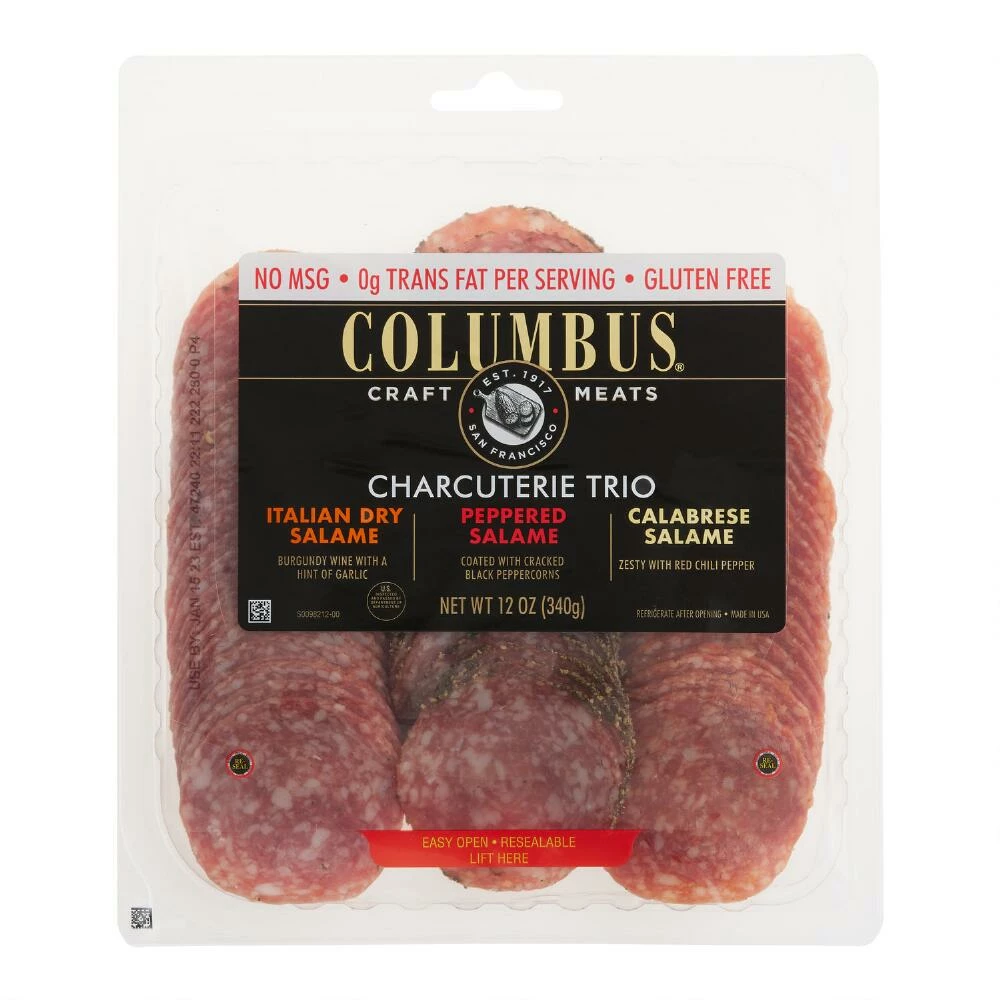 World Market Columbus Sliced Salami Charcuterie Trio 3 World Market Columbus Sliced Salami Charcuterie Trio