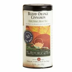 World Market The Republic Of Tea Blood Orange Cinnamon Black Tea 50 Count