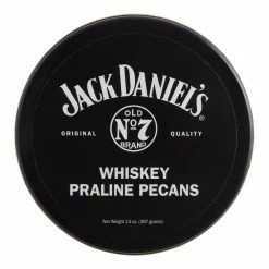 World Market Jack Daniel's Whiskey Praline Pecans Gift Tin