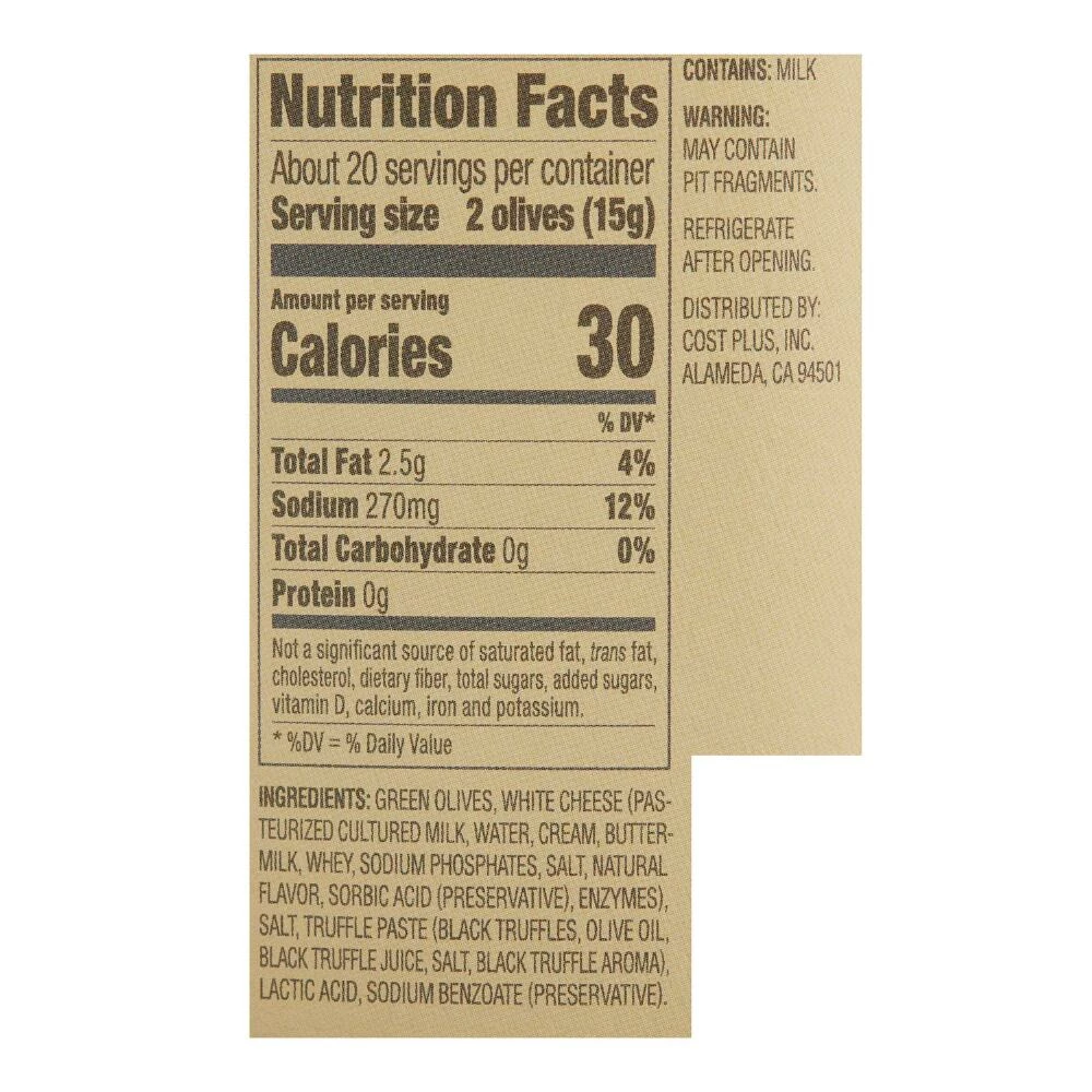 World Market® Truffle Stuffed Olives 4 World Market® Truffle Stuffed Olives - Image 2