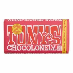 World Market Tony's Chocolonely Caramel Cookie Milk Chocolate Bar