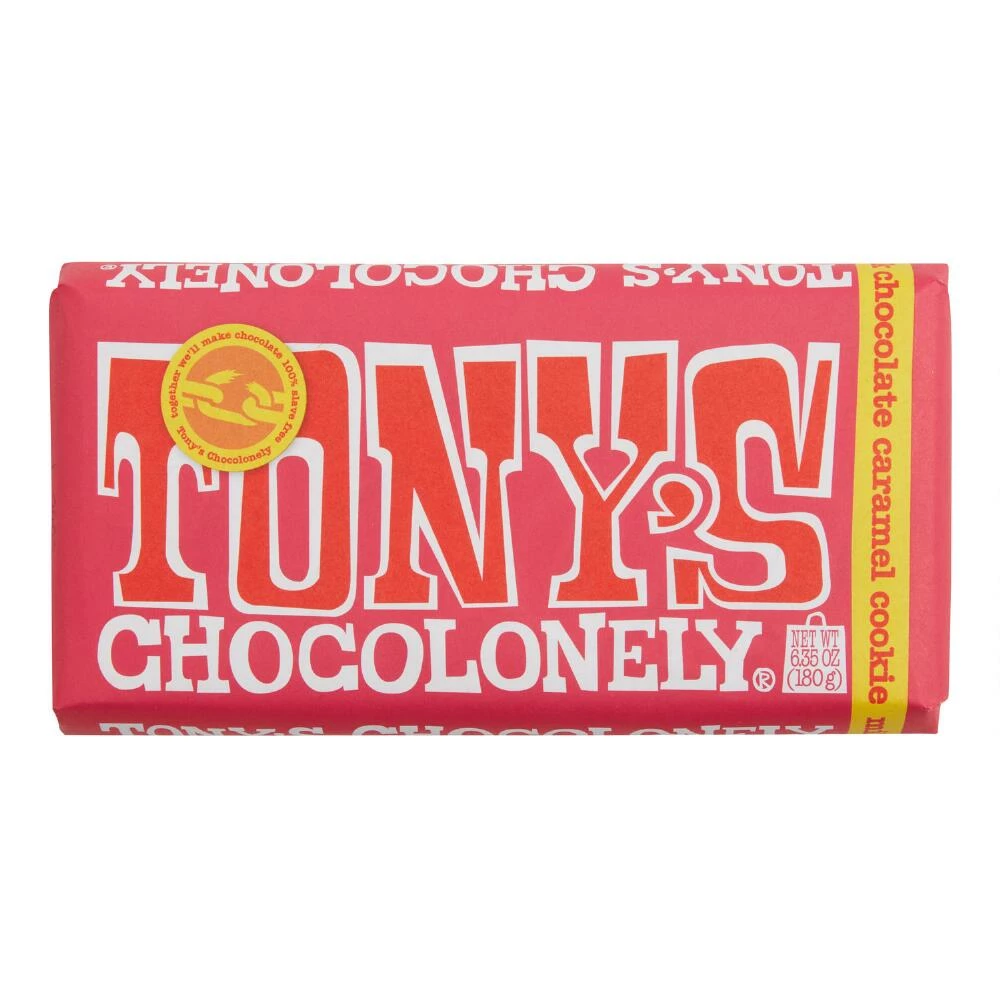 World Market Tony's Chocolonely Caramel Cookie Milk Chocolate Bar 3 World Market Tony's Chocolonely Caramel Cookie Milk Chocolate Bar