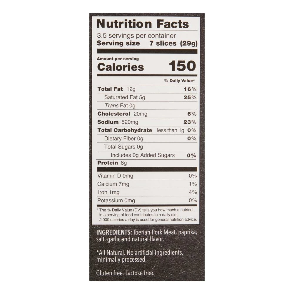 World Market Palacios Sliced Iberico Chorizo 4 World Market Palacios Sliced Iberico Chorizo - Image 2