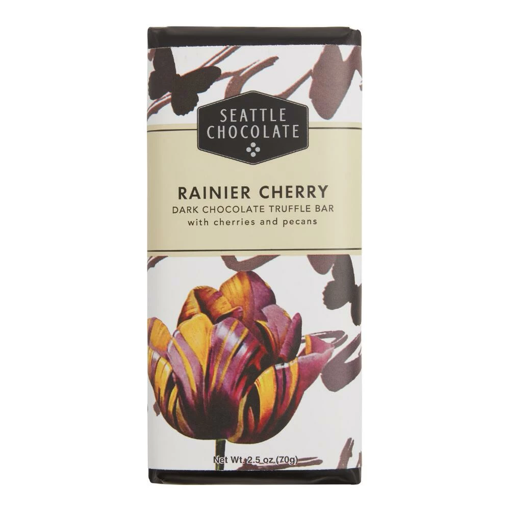 World Market Seattle Rainier Cherry Dark Chocolate Truffle Bar 3 World Market Seattle Rainier Cherry Dark Chocolate Truffle Bar