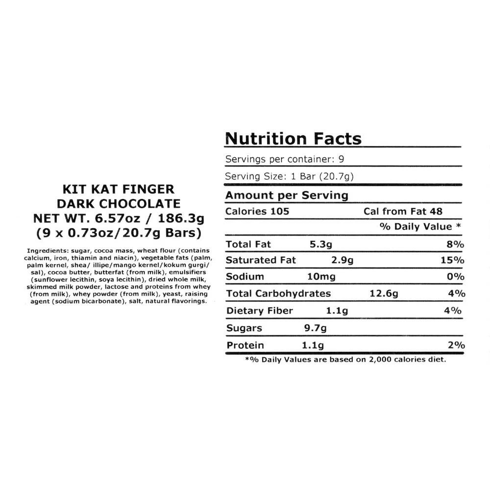 World Market Nestle Kit Kat Dark Chocolate Wafer Bars 9 Piece 4 World Market Nestle Kit Kat Dark Chocolate Wafer Bars 9 Piece - Image 2