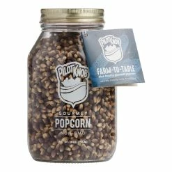 World Market Pilot Knob Blue Bounty Popcorn Kernels Jar