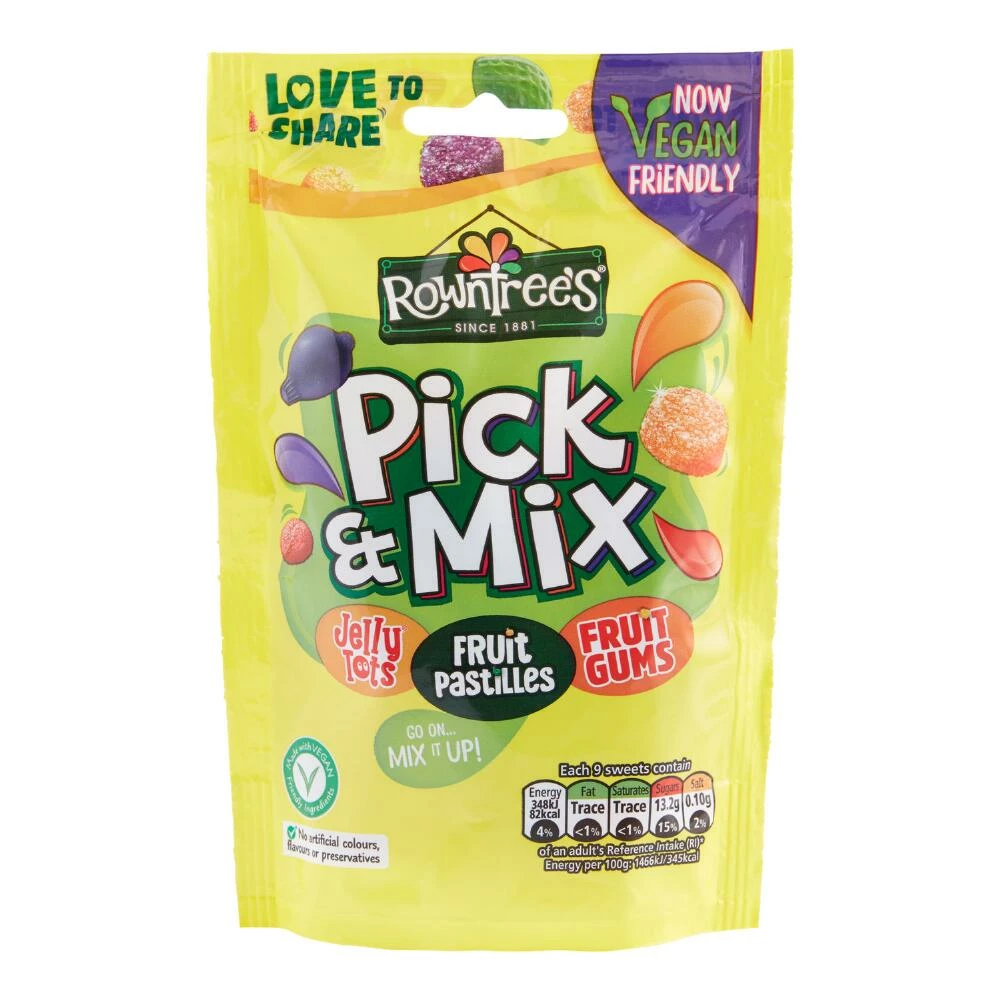 World Market Rowntree's Pick and Mix Gummy Candy Bag Set of 2 3 World Market Rowntree's Pick and Mix Gummy Candy Bag Set of 2