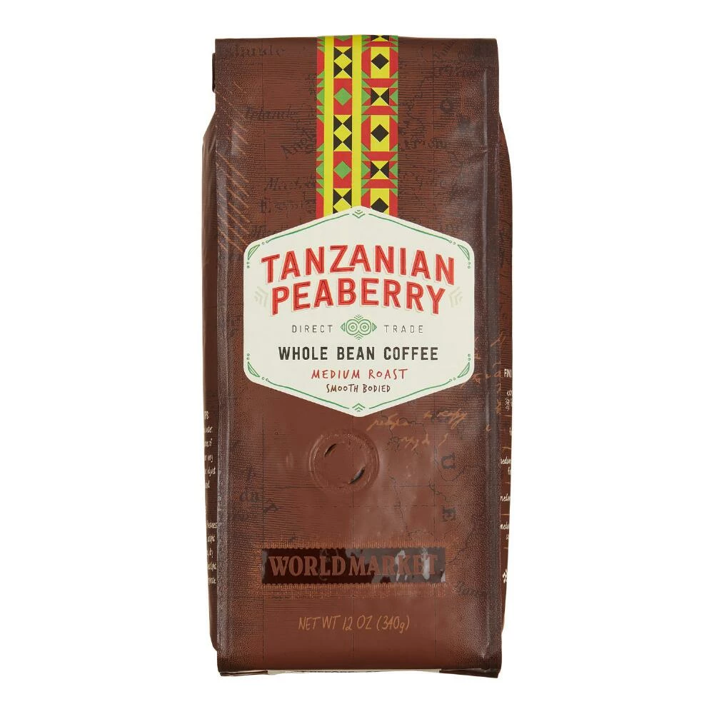 World Market® Tanzanian Peaberry Whole Bean Coffee 12 Oz. 3 World Market® Tanzanian Peaberry Whole Bean Coffee 12 Oz.