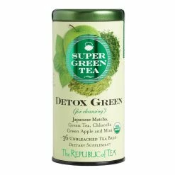 World Market The Republic Of Tea SuperGreen Detox Green Tea 36 Count