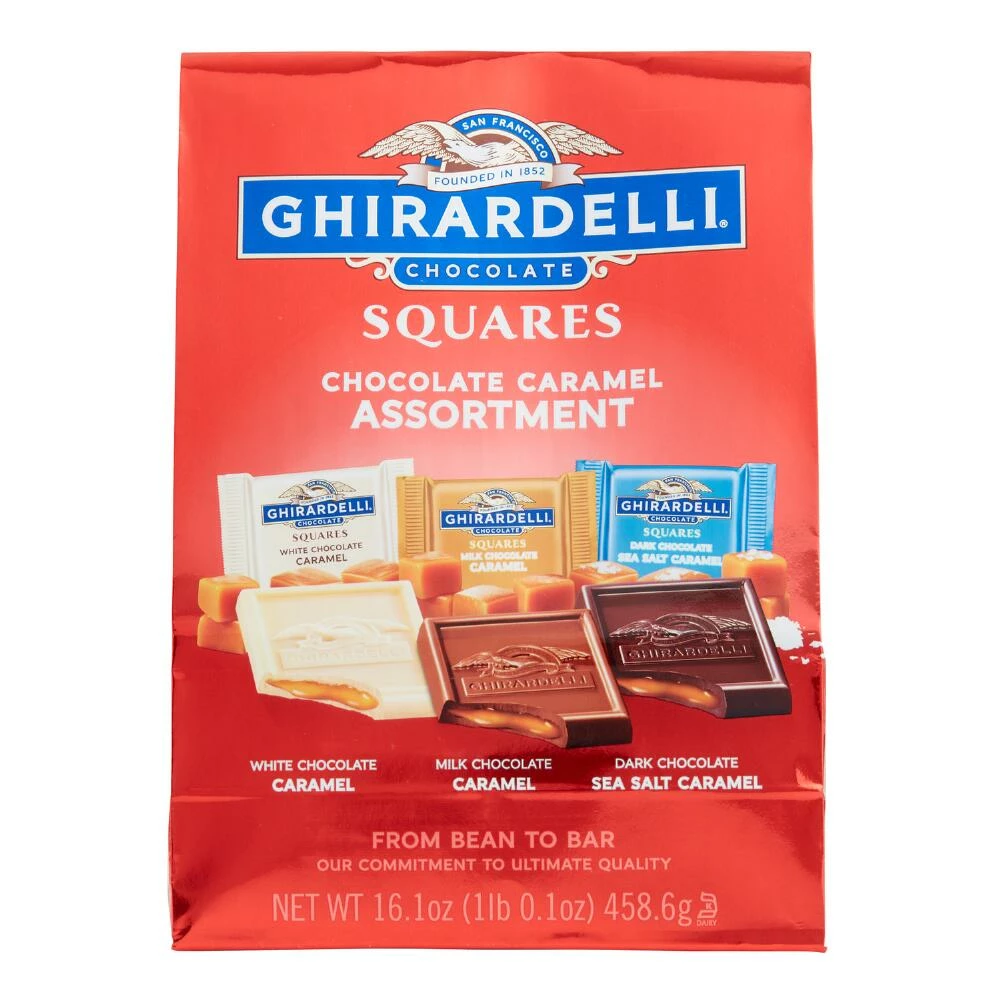 World Market Ghirardelli Chocolate Caramel Squares Assortment Large Bag 3 World Market Ghirardelli Chocolate Caramel Squares Assortment Large Bag
