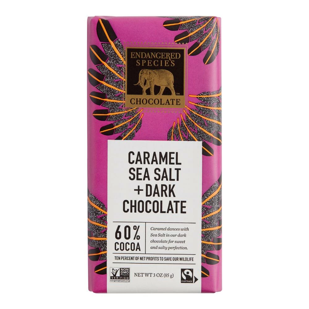 World Market Endangered Species Salted Caramel Chocolate Bar 3 World Market Endangered Species Salted Caramel Chocolate Bar