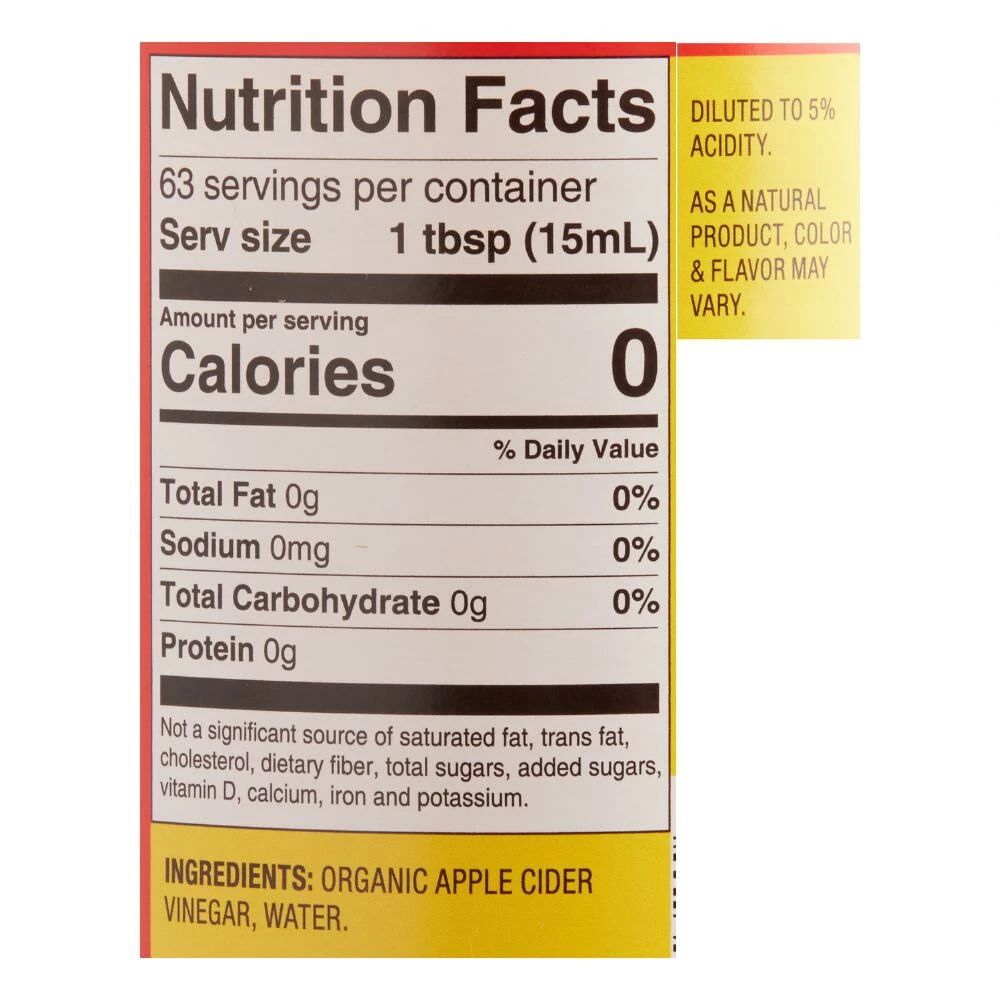 World Market Bragg Organic Raw Apple Cider Vinegar 4 World Market Bragg Organic Raw Apple Cider Vinegar - Image 2