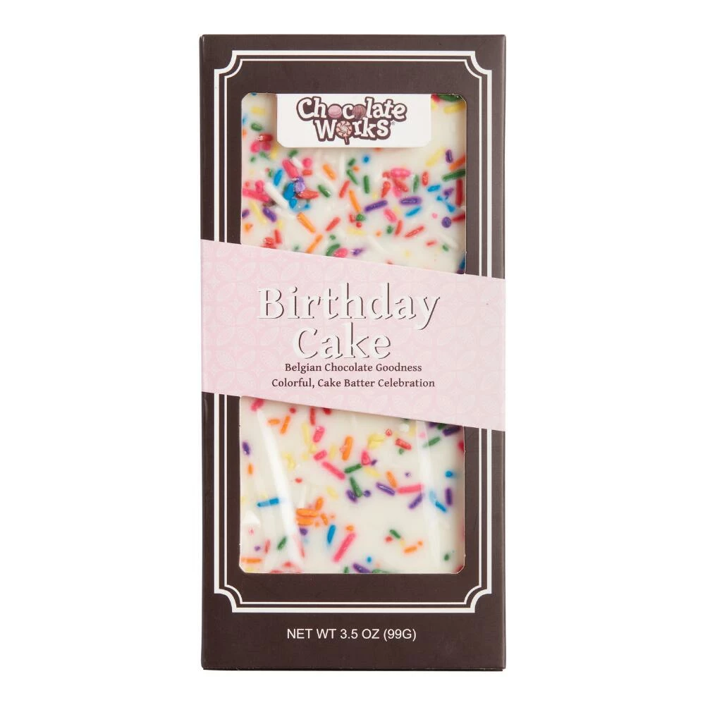 World Market Chocolate Works Birthday Cake White Chocolate Bar Set Of 3 3 World Market Chocolate Works Birthday Cake White Chocolate Bar Set Of 3