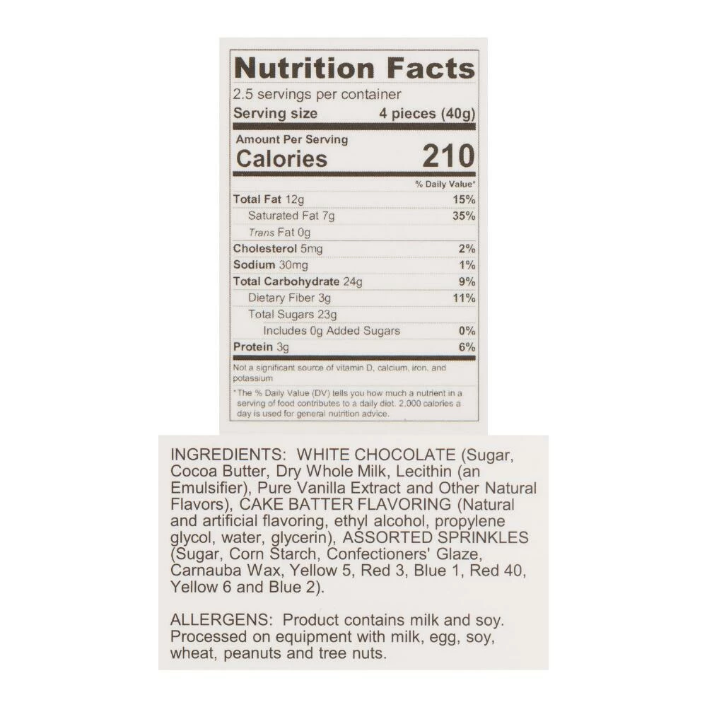 World Market Chocolate Works Birthday Cake White Chocolate Bar Set Of 3 4 World Market Chocolate Works Birthday Cake White Chocolate Bar Set Of 3 - Image 2