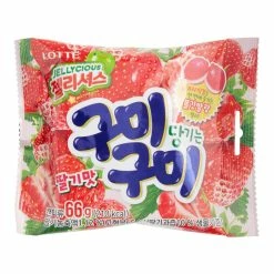 World Market Lotte Strawberry Jellycious Gummy Candy Set Of 12