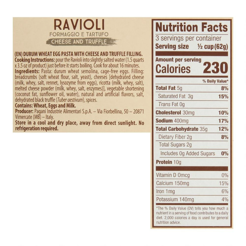 World Market Pagani Cheese And Truffle Ravioli 4 World Market Pagani Cheese And Truffle Ravioli - Image 2