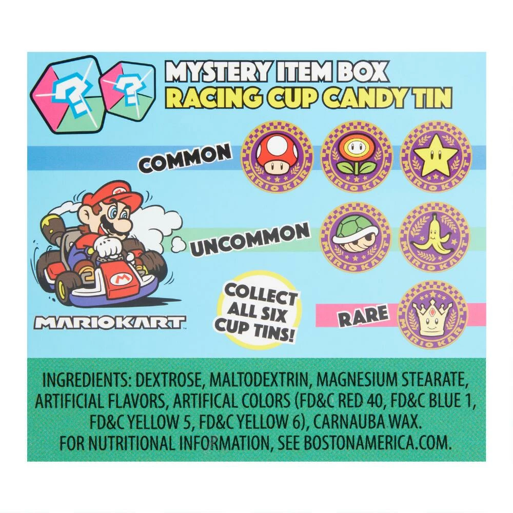 World Market Mario Kart Mystery Box Racing Cup Candy Tin Set of 9 4 World Market Mario Kart Mystery Box Racing Cup Candy Tin Set of 9 - Image 2