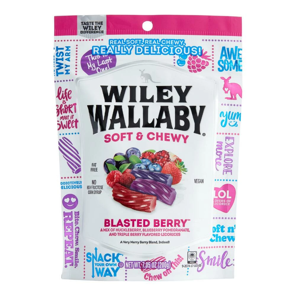 World Market Wiley Wallaby Blasted Berry Soft Licorice Set Of 4 3 World Market Wiley Wallaby Blasted Berry Soft Licorice Set Of 4