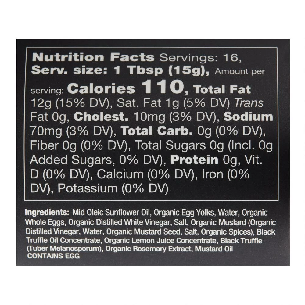 World Market Truff Black Truffle Infused Mayonnaise 4 World Market Truff Black Truffle Infused Mayonnaise - Image 2