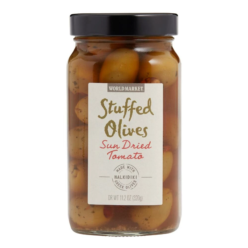 World Market® Sundried Tomato Stuffed Green Olives 3 World Market® Sundried Tomato Stuffed Green Olives