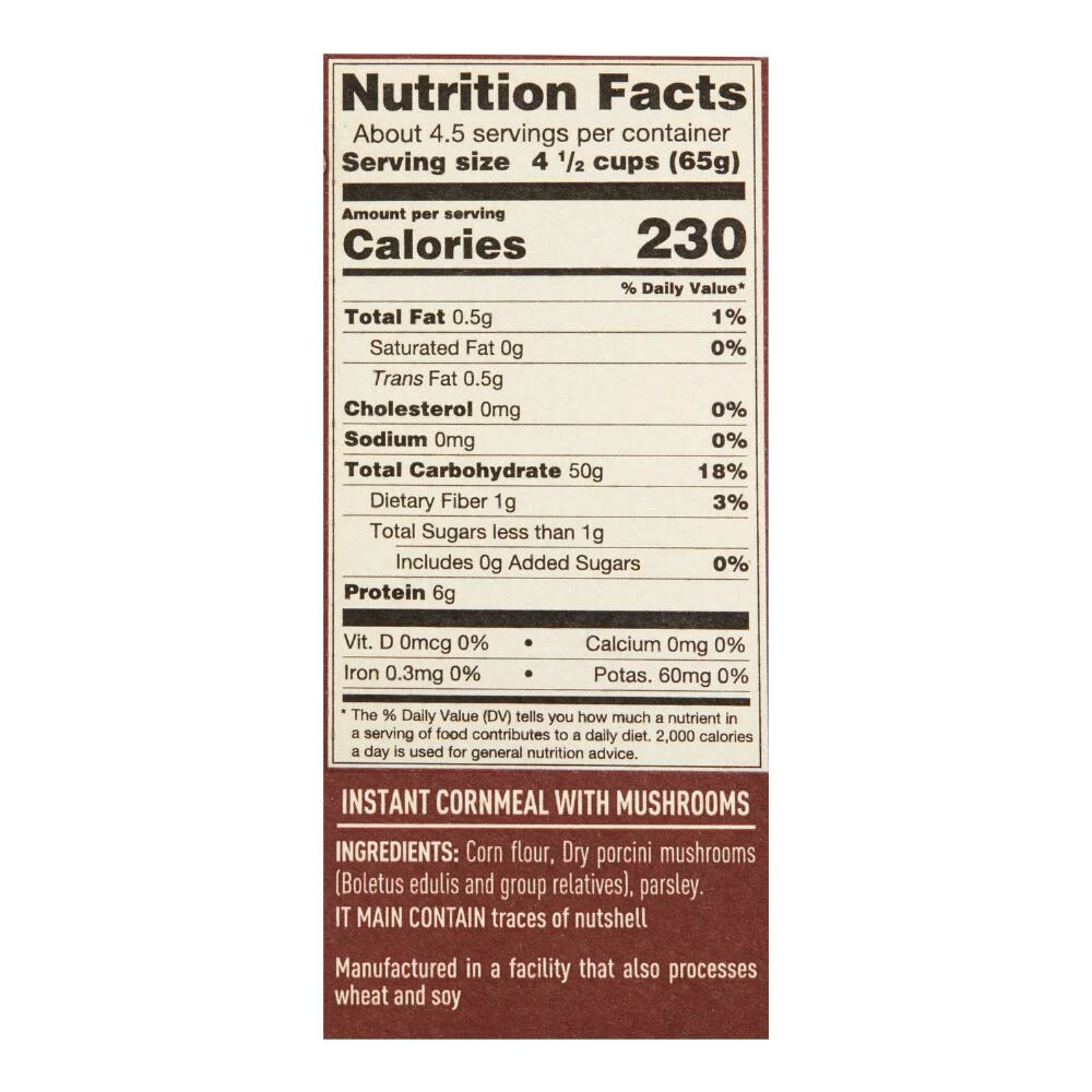 World Market Molino Instant Porcini Mushroom Polenta 4 World Market Molino Instant Porcini Mushroom Polenta - Image 2