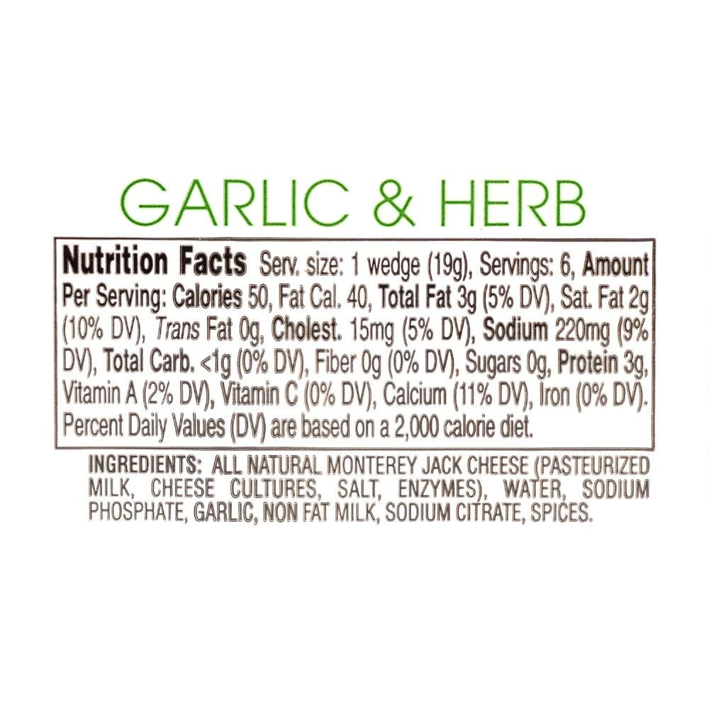 World Market Sonoma Jacks Garlic And Herb Cheese Wedges 4 World Market Sonoma Jacks Garlic And Herb Cheese Wedges - Image 2