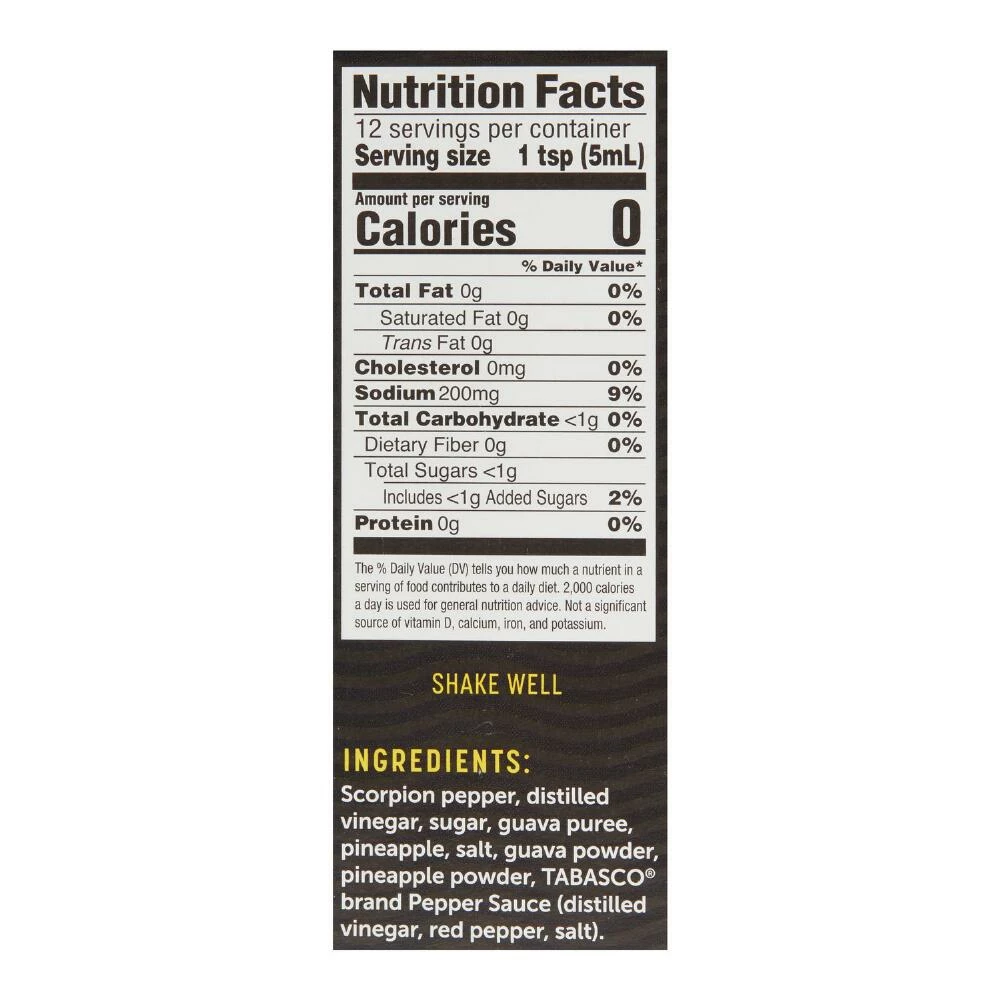 World Market Tabasco Scorpion Hot Sauce Set of 2 4 World Market Tabasco Scorpion Hot Sauce Set of 2 - Image 2