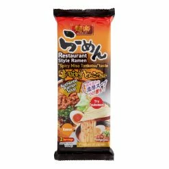 World Market Menraku Spicy Miso Tonkotsu Ramen Noodle Soup 2 Pack