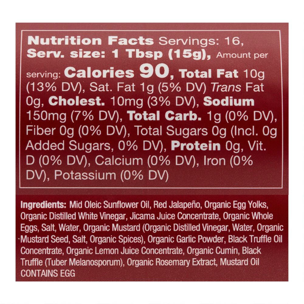 World Market Truff Spicy Truffle Infused Mayonnaise 4 World Market Truff Spicy Truffle Infused Mayonnaise - Image 2