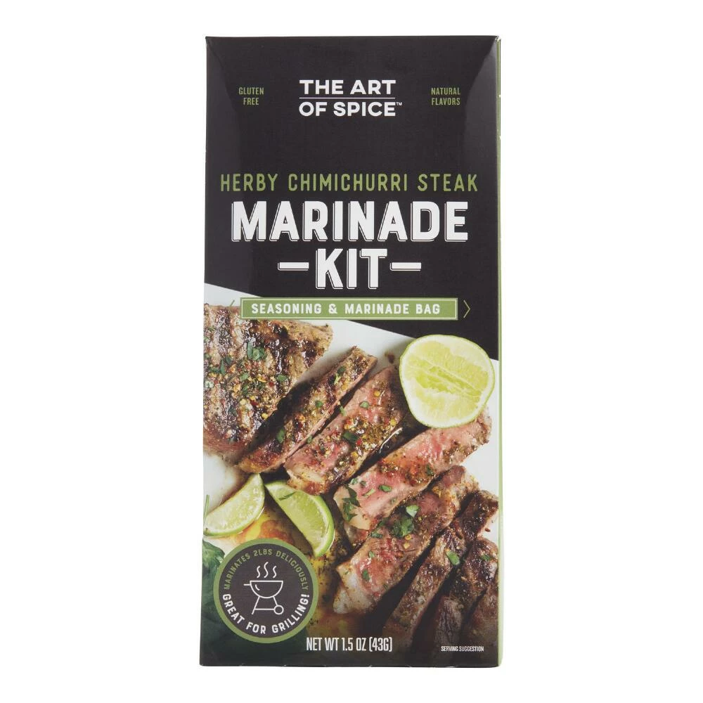 World Market Art of Spice Chimichurri Steak Seasoning & Marinade Kit 3 World Market Art of Spice Chimichurri Steak Seasoning & Marinade Kit