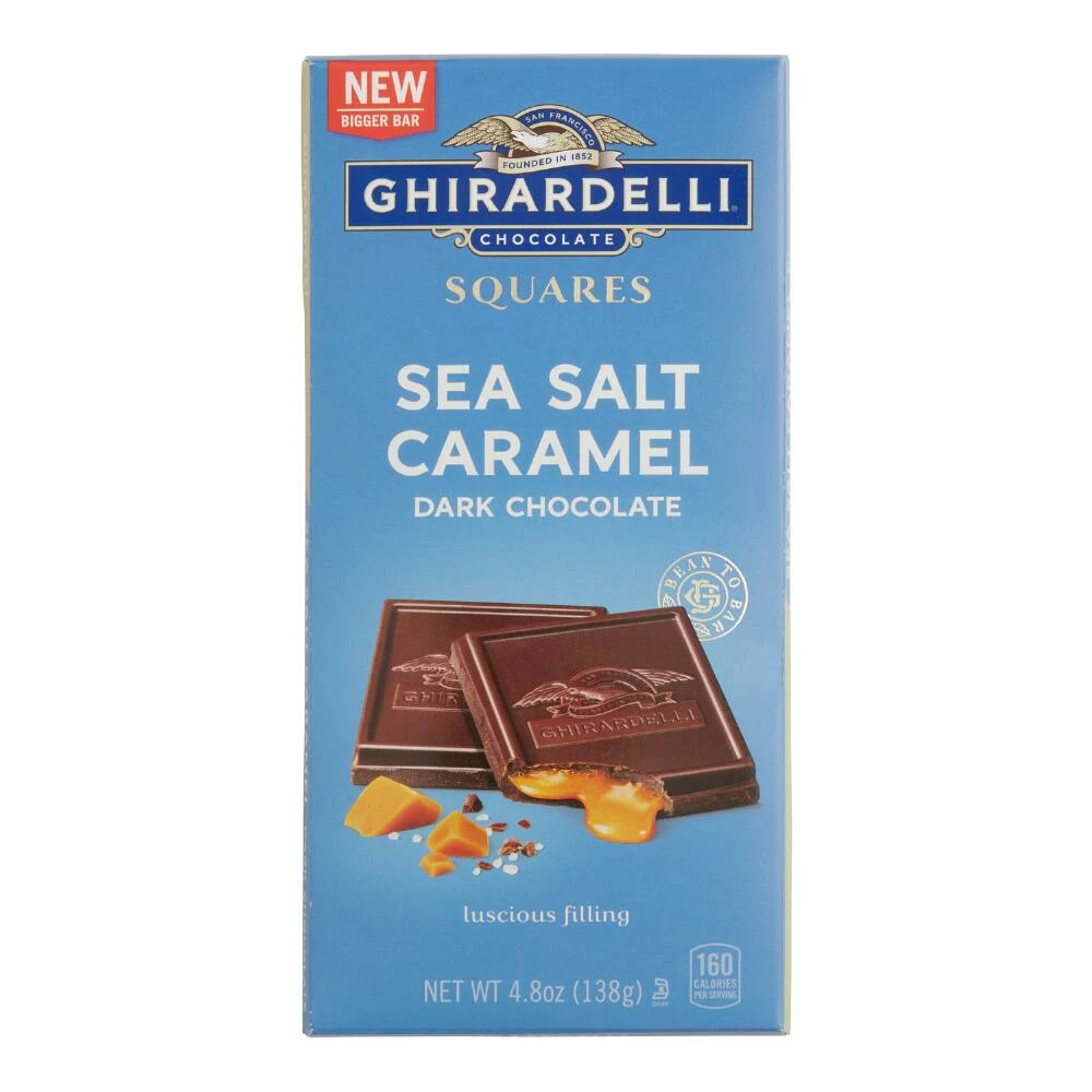 World Market Ghirardelli Sea Salt Caramel Dark Chocolate Bar Set of 2 3 World Market Ghirardelli Sea Salt Caramel Dark Chocolate Bar Set of 2