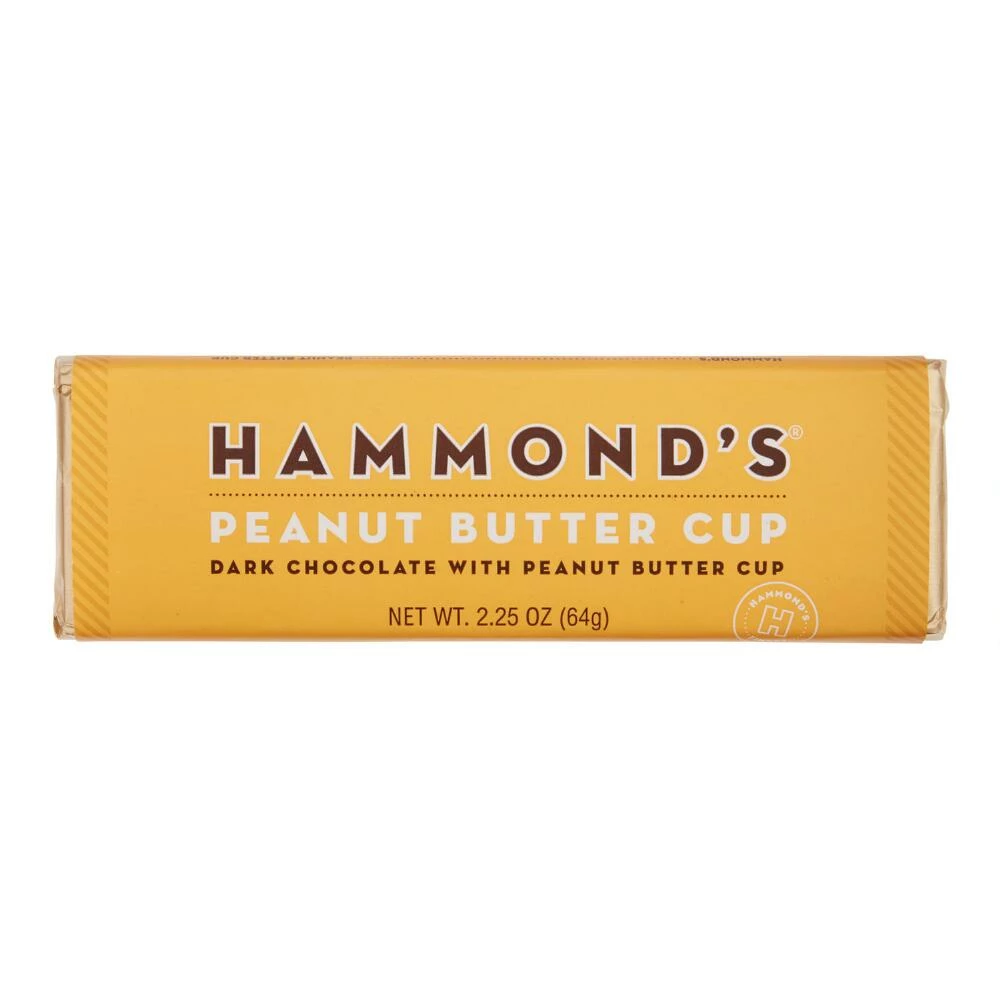 World Market Hammond's Peanut Butter Cup Dark Chocolate Bar Set of 2 3 World Market Hammond's Peanut Butter Cup Dark Chocolate Bar Set of 2