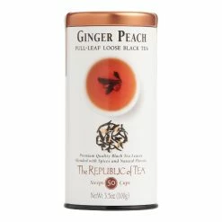 World Market The Republic of Tea Ginger Peach Loose Leaf Black Tea