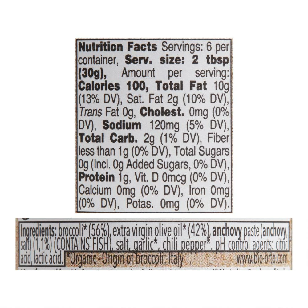World Market BioOrto Organic Broccoli and Anchovies Pesto Sauce 4 World Market BioOrto Organic Broccoli and Anchovies Pesto Sauce - Image 2