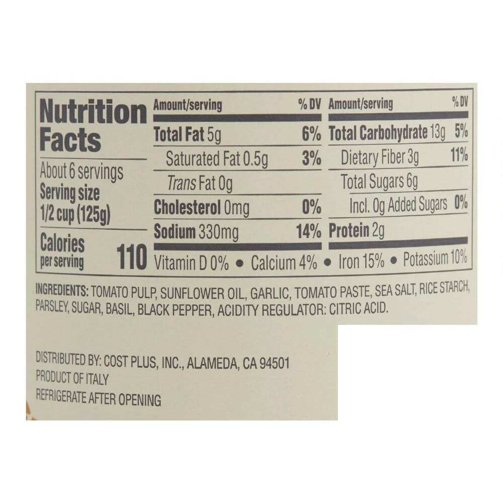 World Market® Tomato Garlic Pasta Sauce 4 World Market® Tomato Garlic Pasta Sauce - Image 2