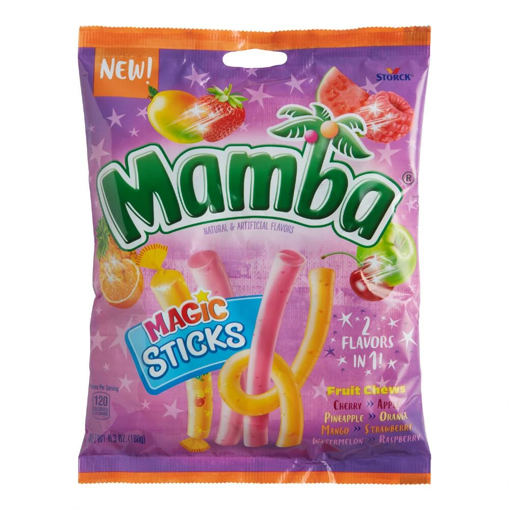 World Market Mamba Magic Sticks Chewy Candy Set Of 6 3 World Market Mamba Magic Sticks Chewy Candy Set Of 6