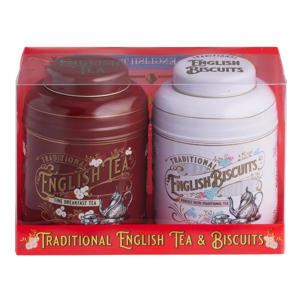 World Market New English Teas Tea and Biscuit Tin Set 3 World Market New English Teas Tea and Biscuit Tin Set