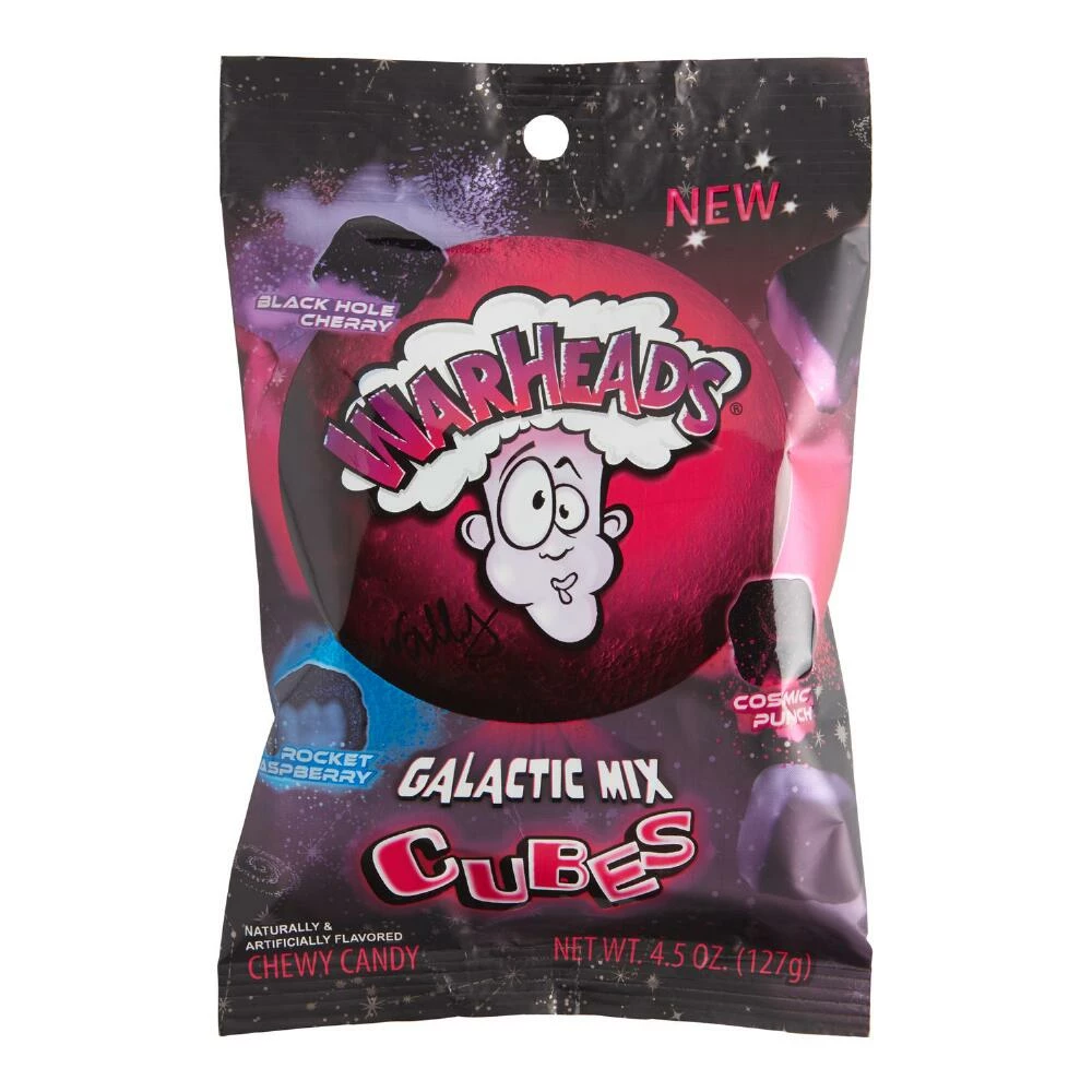 World Market Warheads Galactic Mix Cubes Chewy Candy Set of 12 3 World Market Warheads Galactic Mix Cubes Chewy Candy Set of 12