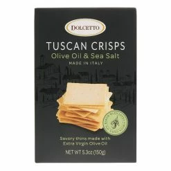 World Market Dolcetto Olive Oil and Sea Salt Tuscan Crisps