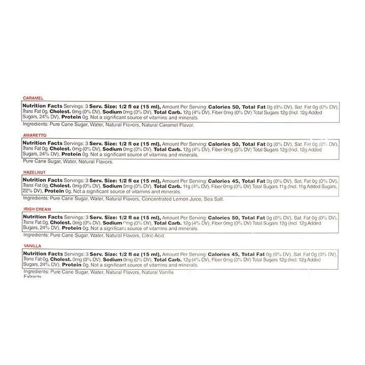 World Market Monin Mini Coffee Collection Syrups 5 Pack 4 World Market Monin Mini Coffee Collection Syrups 5 Pack - Image 2