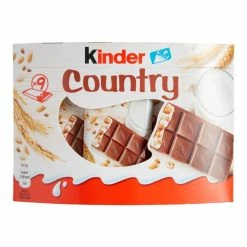 World Market Kinder Country Milk And Cereal Chocolate Bar 9 Pack