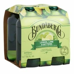 World Market Bundaberg Lemon Lime & Bitters Sparkling Drink 4 Pack