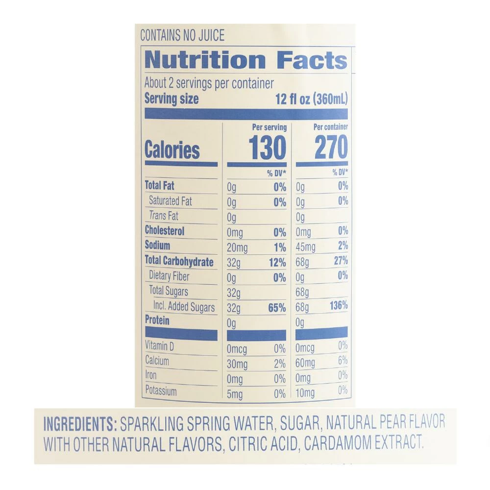 World Market Sparkling Pear Cardamom French Soda 4 World Market Sparkling Pear Cardamom French Soda - Image 2