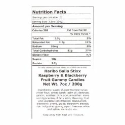 World Market Haribo Raspberry & Blackberry Balla Stixx Gummy Candy -Food & Drink Shop unnamed file 2980