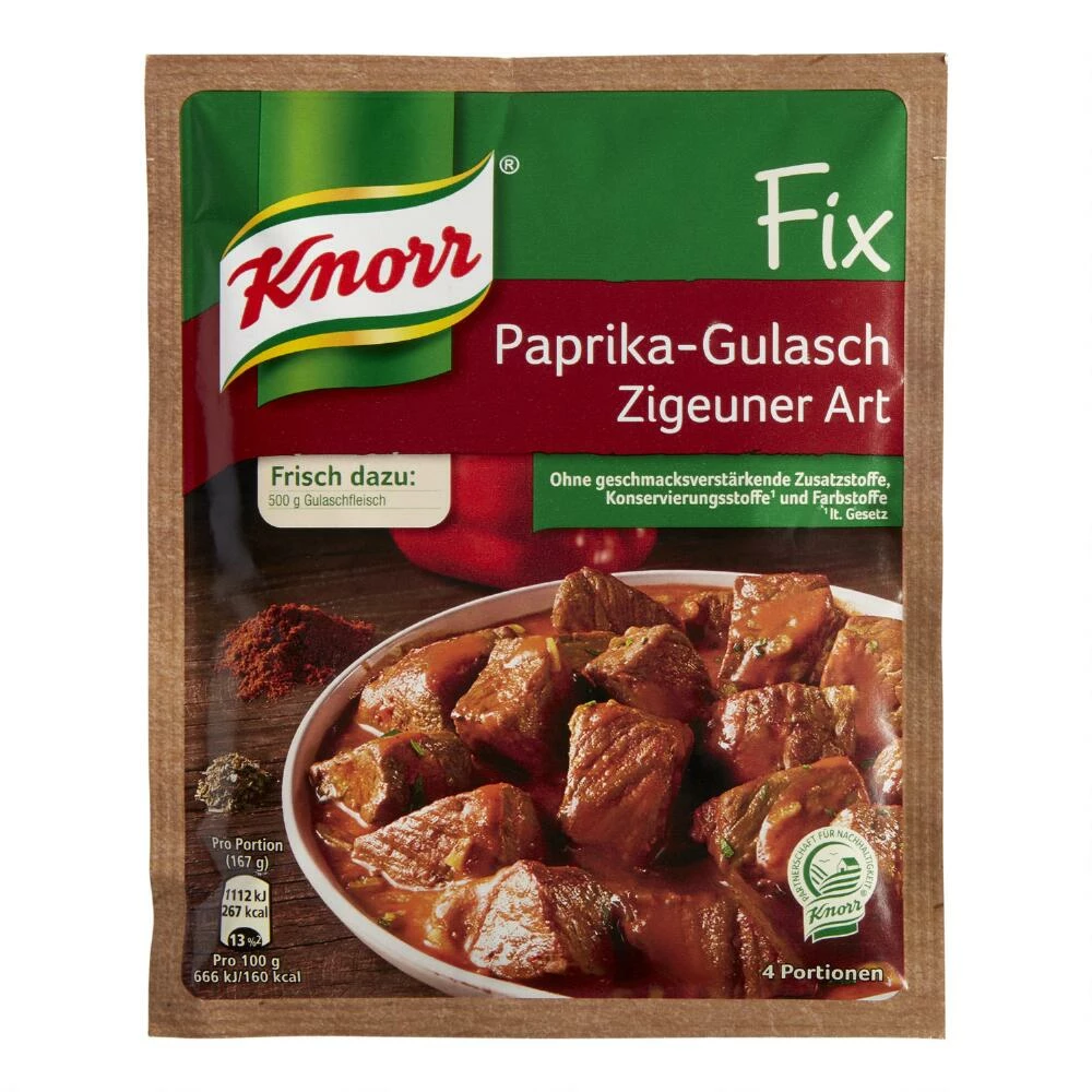 World Market Knorr Fix Paprika Goulash Stew Mix 3 World Market Knorr Fix Paprika Goulash Stew Mix