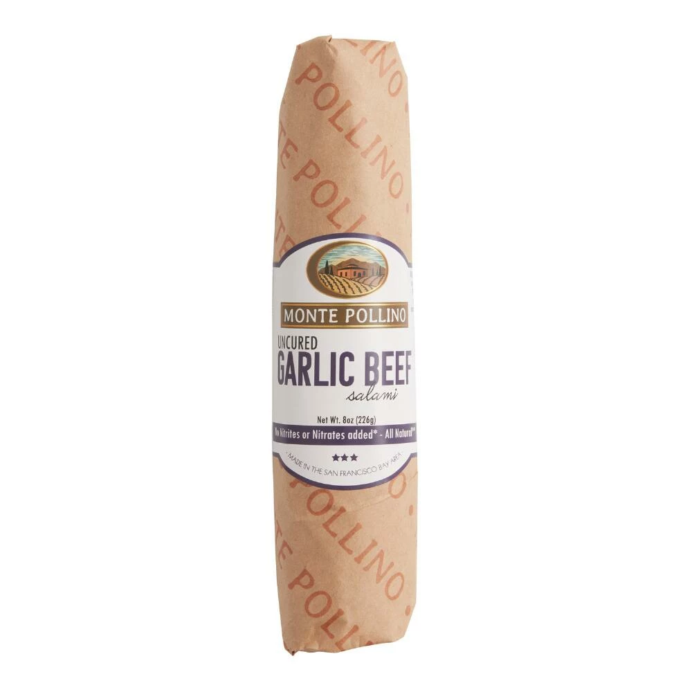 World Market Monte Pollino Uncured Garlic Beef Salami 3 World Market Monte Pollino Uncured Garlic Beef Salami
